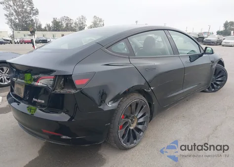 2023 Tesla Model 3 Performance Dual Motor All-Wheel Drive z USA, uszkodzony, nr VIN 5YJ3E1EC3PF600739